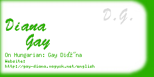 diana gay business card